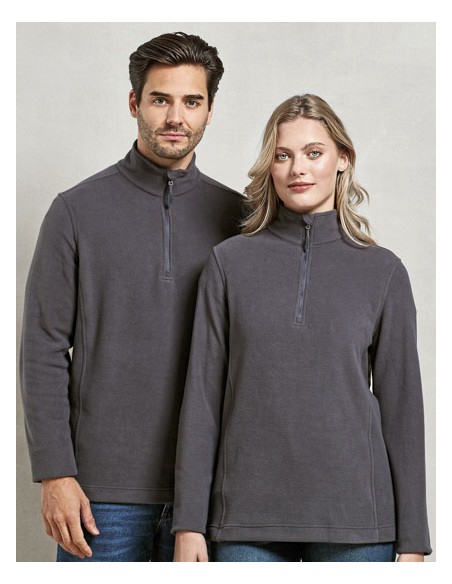 PRE-PR831-Unisex Recyclight 1/4 Zip Micro Fleece 2